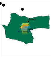شیپ فایل نقطه ای شهرهای شهرستان ریگان واقع در استان کرمان