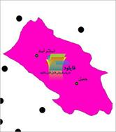 شیپ فایل نقطه ای شهرهای شهرستان اسلام آباد غرب واقع در استان کرمانشاه