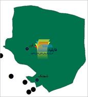 شیپ فایل نقطه ای شهرهای شهرستان راور واقع در استان کرمان