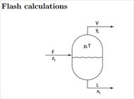 محاسبات تبخیر ناگهانی یا فلش (Flash) دو فازی با استفاده از معادله حالت پنگ-رابینسون